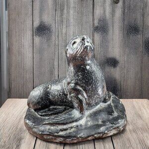 AARDVARK Canada 1970s Resin Figurine Sea Lion Sea Animal Creature Vintage Decor